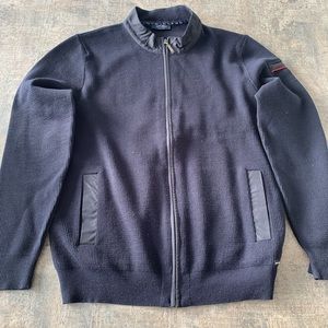 St James Mens Wool Full Zip Large. NWOT